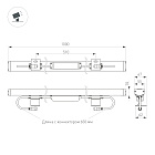 Линейный прожектор AR-LINE-1000-36W Day4000 (GR, 15x60 deg, 230V) (Arlight, IP65 Металл, 3 года) Lednikoff
