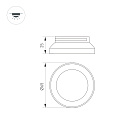 Вставка SP-POLO-R65 (WH, 3-3) (Arlight, Металл) Lednikoff