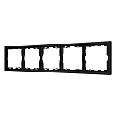 Рамка пластиковая FRM-NOBE-SFPL-5-BK (Arlight, Черный оникс)