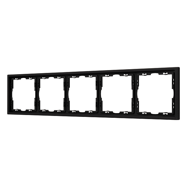 Рамка пластиковая FRM-NOBE-SFPL-5-BK (Arlight, Черный оникс) Lednikoff