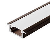 Профиль LINE-2308-F-2000 ANOD BROWN DEEP (Arlight, Алюминий)