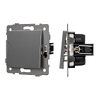 Механизм выключателя одноклавишный самовозвратный SWT-MKR1-PL-GR-V (250V, 10A) (Arlight, -) Lednikoff