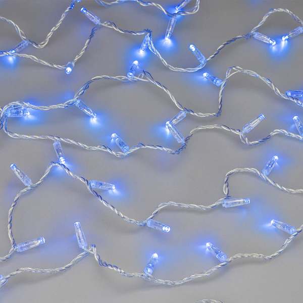 Светодиодная гирлянда ARD-STRING-CLASSIC-10000-CLEAR-100LED-STD BLUE (230V, 7W) (Ardecoled, IP65) Lednikoff