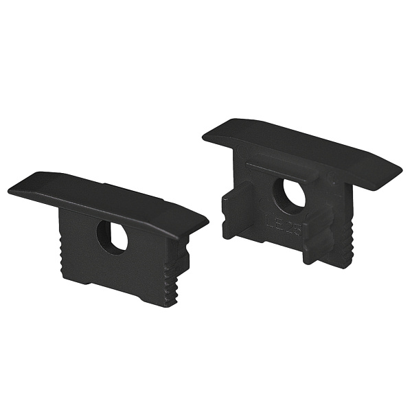 Заглушка SL-SLIM-H13M-F25 BLACK с отверстием (Arlight, Пластик) Lednikoff