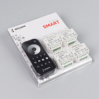 INTELLIGENT ARLIGHT Диммер SMART-SET-TRIAC-601-72-DIM-PD-IN Black (230V, 1x1.5A, x4, ПДУ 10кн, 2.4G) (IARL, IP20 Пластик, 5 лет) Lednikoff