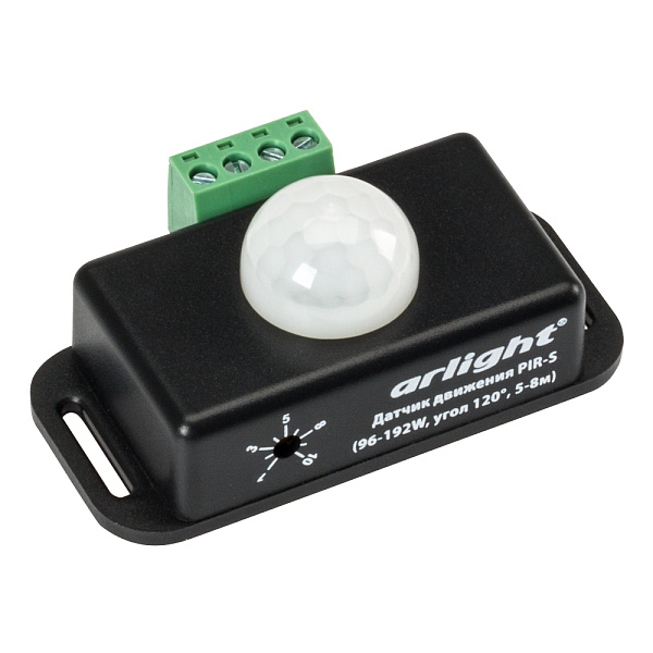 Датчик движения PIR-S (96-192W, угол 120°, 5-8м) (Arlight, -) Lednikoff