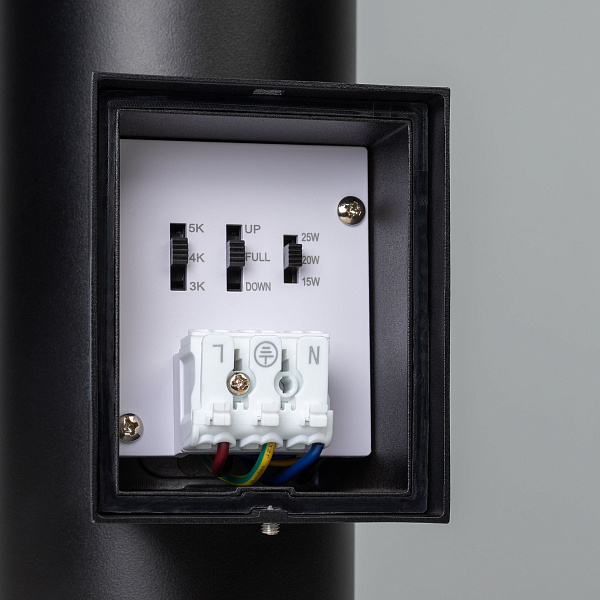 Светильник настенный LGD-WALDER-R68-2x7W Day4000-MIX (Черный, 40 deg, 230V) (Arlight, IP65 Металл, 5 лет) Lednikoff