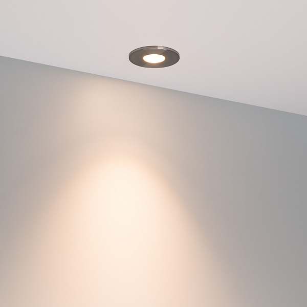 Светильник MS-GLORY-BUILT-R54-5W Warm3000 (NI, 38 deg, 230V) (Arlight, IP54 Металл, 5 лет) Lednikoff