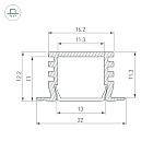 Профиль PDS-F-2000 ANOD (Arlight, Алюминий) Lednikoff