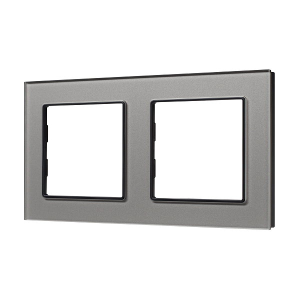Рамка стеклянная FRM-GLARE-GS-2-GR (Arlight, -) Lednikoff