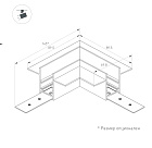 Коннектор угловой MAG-ORIENT-CON-2653-FDW-L90 (BK) (Arlight, IP20 Металл, 3 года)