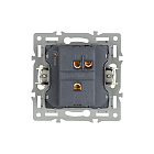 Механизм выключателя одноклавишный проходной SWT-MKP1-PL-BK (250V, 16A) (Arlight, -) Lednikoff