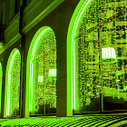 Светодиодная гирлянда ARD-CURTAIN-CLASSIC-2000x3000-CLEAR-760LED Green (230V, 60W) (Ardecoled, IP65) Lednikoff