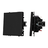 Механизм звонкового выключателя SWT-NOBE-MKR1-SFPL-L-BK (230V, 10A) (Arlight, Черный оникс)