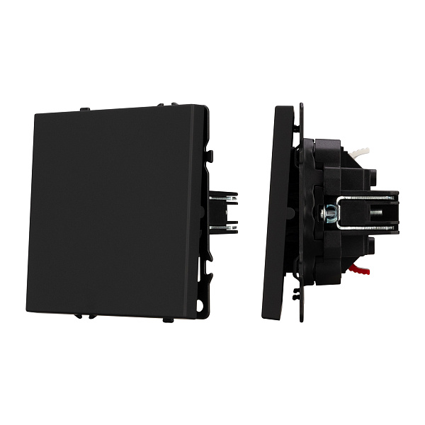 Механизм звонкового выключателя SWT-NOBE-MKR1-SFPL-L-BK (230V, 10A) (Arlight, Черный оникс) Lednikoff