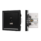 Механизм USB розетки SCT-TENDO-MUAC-PL-BK (5V, 3A, QC3) (Arlight, Черный) Lednikoff