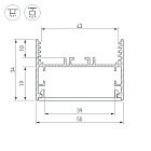 Профиль SL-LINE-5035-2000 ANOD (Arlight, Алюминий) Lednikoff