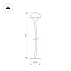 Светильник KT-MUCENA-BOLL-A-H350-1W Warm3000 (WH, 85 deg, 24V) (Arlight, IP65 Металл, 3 года) Lednikoff