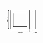 Панель IM-300x300A-12W Warm White (Arlight, IP40 Металл, 3 года) Lednikoff