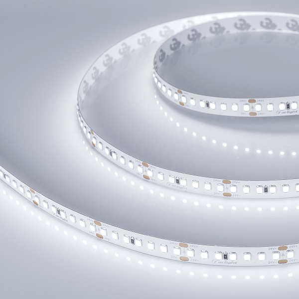 Светодиодная лента RT-A168-10mm 24V White6000 (17 W/m, IP20, 2835, 5m) (Arlight, Открытый) Lednikoff