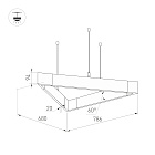 Светильник ALT-LINEAIR-TRIANGLE-FLAT-UPDOWN-DIM-785-85W Warm3000 (BK, 100 deg, 230V) (Arlight, IP20 Металл, 3 года)
