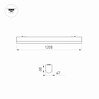 Светильник ALT-LARGO-MOTION-1200-30W Day4000 (WH, 120 deg, 230V) (Arlight, IP65 Пластик, 5 лет) Lednikoff