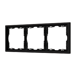 Рамка пластиковая FRM-NOBE-SFPL-3-BK (Arlight, Черный оникс)