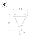 Светильник ALT-OSARIS-50W Warm3000 (BK, 145х60 deg, 230V) (Arlight, IP65 Металл, 5 лет) Lednikoff