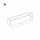 Светильник MAG-FLAT-45-L405-12W Warm3000 (BK, 100 deg, 24V) (Arlight, IP20 Металл, 5 лет)