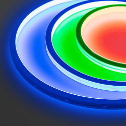 Светодиодная лента герметичная WAVE-TOP-PU-H120-10x10mm 24V RGB (10 W/m, IP68, 3m, wire x1) (Arlight, Вывод боковой, 3 года)