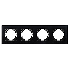 Рамка пластиковая FRM-PERIO-PL-4-BK (Arlight, -) Lednikoff