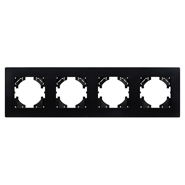 Рамка пластиковая FRM-PERIO-PL-4-BK (Arlight, -) Lednikoff