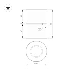 Светильник SP-POINT-SURFACE-R85-12W Warm3200-MIX (WH, 36 deg, 230V) (Arlight, IP20 Металл, 5 лет) Lednikoff