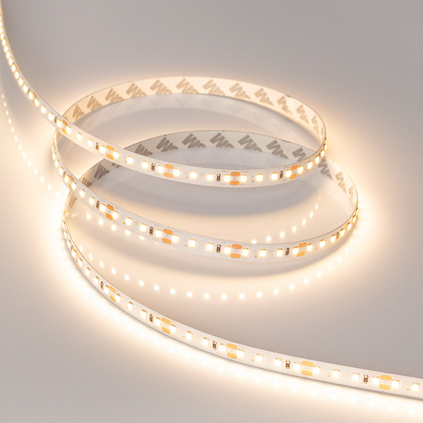 Светодиодная лента RT-A120-10mm 48V Warm3000 (9.6 W/m, IP20, 2835, 30m) (Arlight, Открытый) Lednikoff