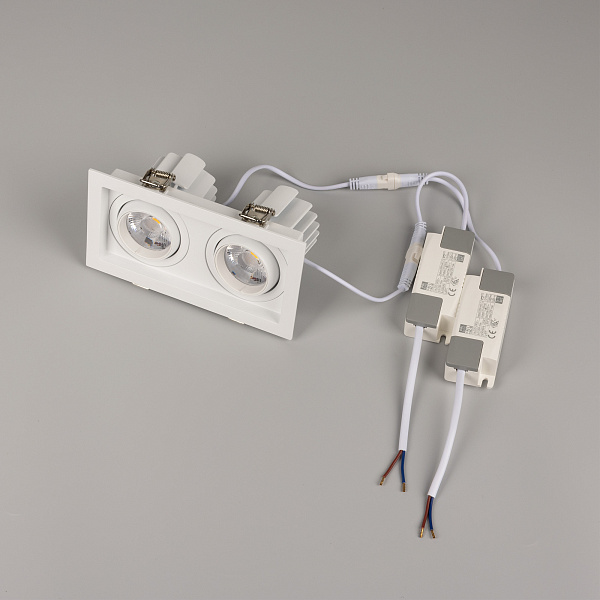Светильник MS-VORTEX-BUILT-S170x90-2x12W Warm3000 (WH-WH, 20 deg, 230V) (Arlight, IP20 Металл, 5 лет) Lednikoff