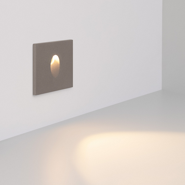 Светильник LT-TIE-S100-3W Warm3000 (GR, 45x70 deg, 230V) (Arlight, IP65 Бетон, 3 года) Lednikoff