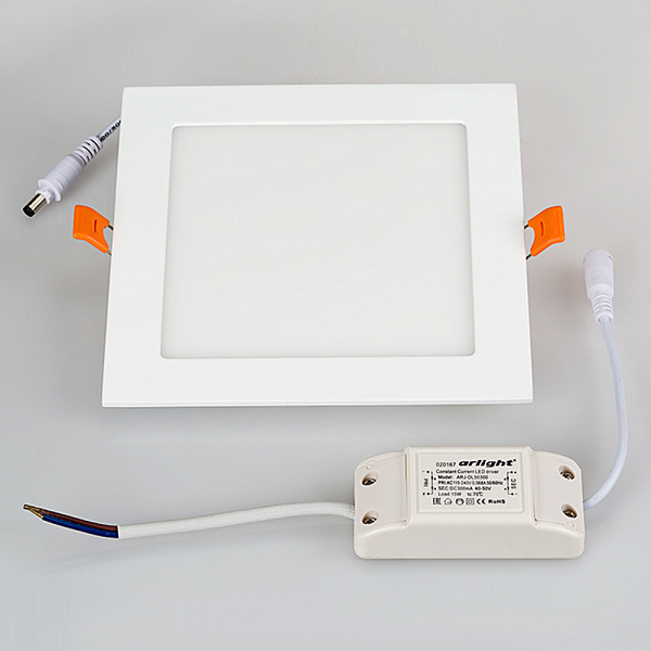 Светильник DL-172x172M-15W Warm White (Arlight, IP40 Металл, 3 года) Lednikoff
