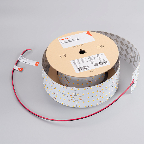Светодиодная лента S2-A420-59mm 24V Day4000 (30 W/m, IP20, 2835, 2.5m) (Arlight, 30 Вт/м, IP20) Lednikoff