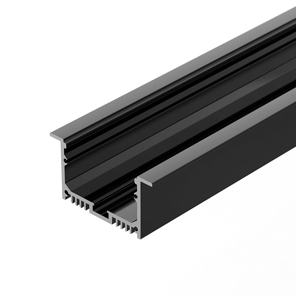 Профиль с экраном SL-LINIA62-F-2500 BLACK+OPAL (Arlight, Алюминий) Lednikoff