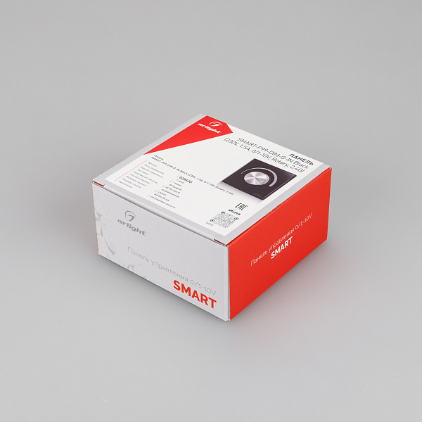 Панель SMART-P99-DIM-G-IN Black (230V, 1.5A, 0/1-10V, Rotary, 2.4G) (Arlight, Стекло) Lednikoff