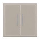 Механизм выключателя двухклавишный проходной LED SWT-NOBE-MKP2-SFPL-L-CA (230V, 10A) (Arlight, Кашемир) Lednikoff