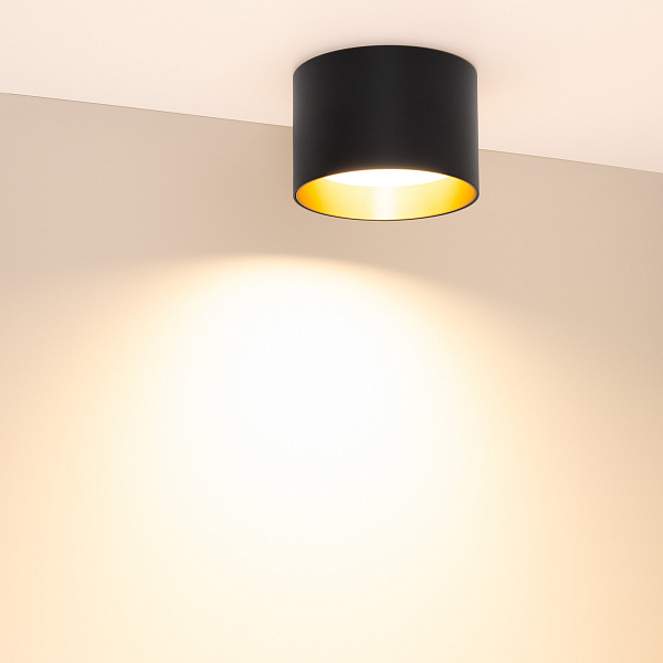 Светильник SP-BISCOTTO-R120-12W Warm3300-MIX (BK-GD, 80 deg, 230V) (Arlight, IP54 Металл, 5 лет) Lednikoff