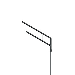 Кронштейн OXOR-SG2-1300x76-L1500 BLACK (Arlight, Сталь)