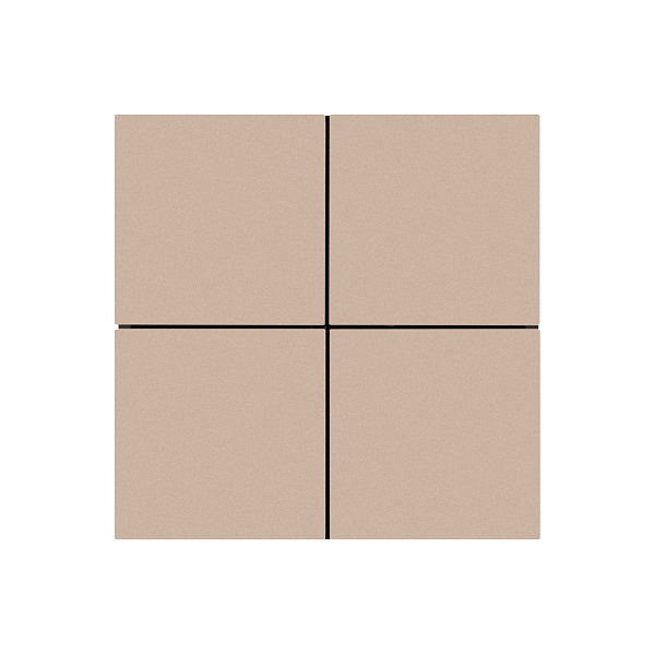 INTELLIGENT ARLIGHT Кнопочная панель KNX-304-23-IN Champagne (BUS, Frameless) (IARL, IP20 Металл, 2 года) Lednikoff