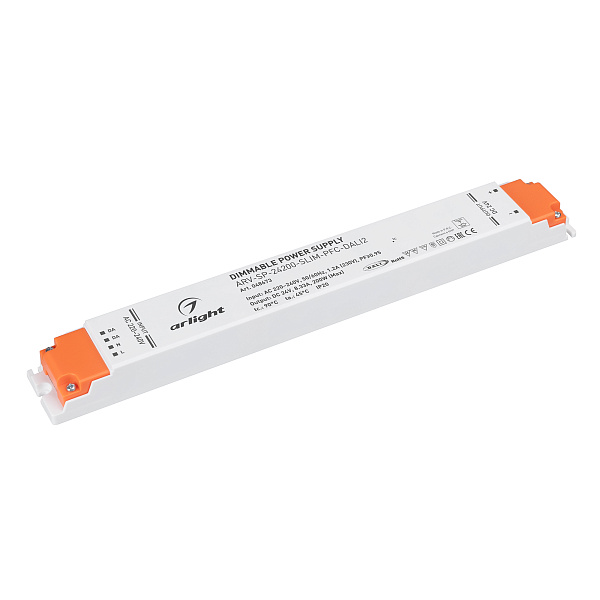 Блок питания ARV-SP-24200-SLIM-PFC-DALI2 (24V, 8.33A, 200W) (Arlight, IP20 Пластик, 5 лет) Lednikoff