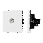 Механизм спутниковой розетки SCT-NOBE-MST1-SFPL-WH (SAT) (Arlight, Белый кварц) Lednikoff