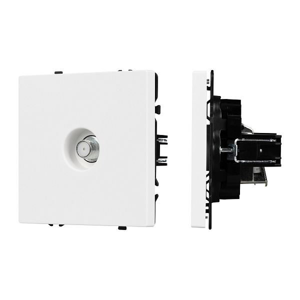 Механизм спутниковой розетки SCT-NOBE-MST1-SFPL-WH (SAT) (Arlight, Белый кварц) Lednikoff