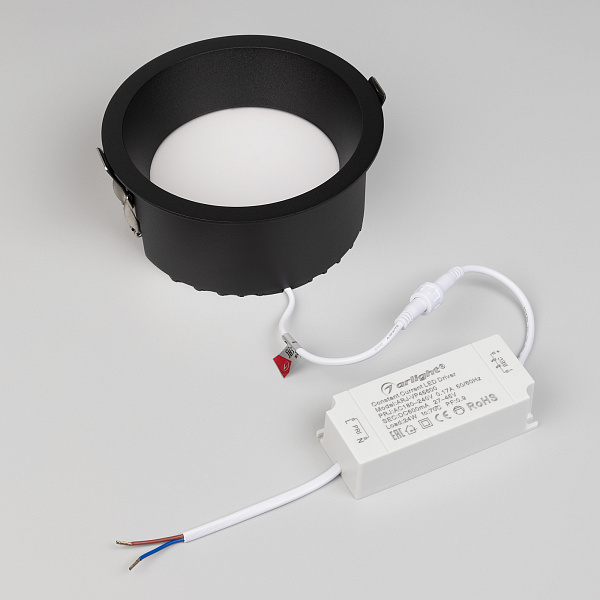 Светильник MS-DROP-BUILT-R158-30W Day4000 (BK, 90 deg, 230V) (Arlight, IP54 Металл, 5 лет) Lednikoff