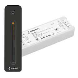 INTELLIGENT ARLIGHT Диммер SMART-SET-PWM-102-72-MIX-SUF Black (12-24V, 2x5A, ПДУ LINE, 2.4G) (IARL, Контроллер)