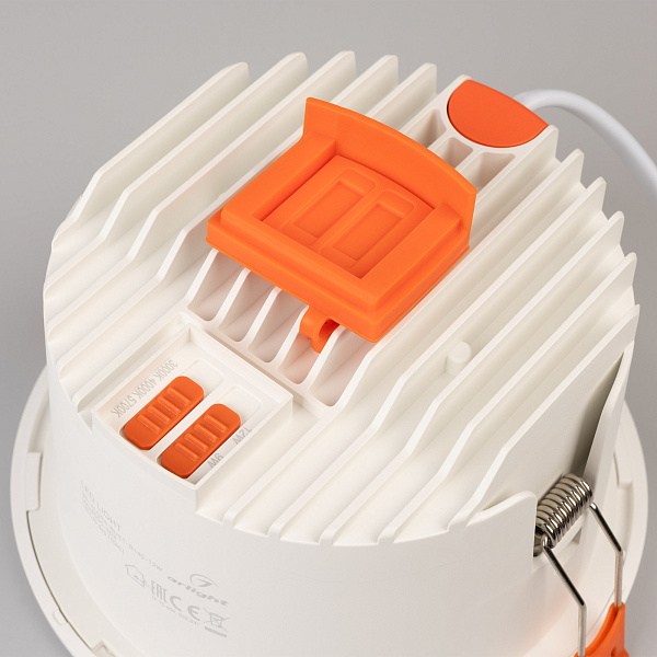 Светильник MS-ALORA-BUILT-R140-12W Day4000-MIX (WH, 40 deg, TRIAC) (Arlight, IP54 Пластик, 3 года) Lednikoff